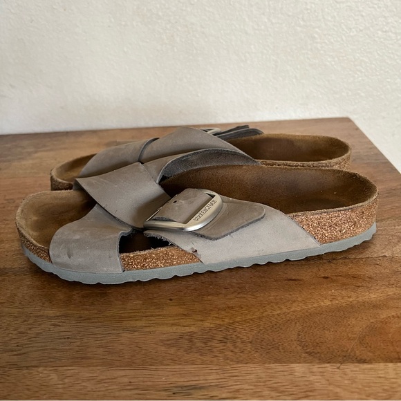 BIRKENSTOCK SIENA BIG BUCKLE DOVE GRAY SIZE 10-10.5 - Picture 5 of 16